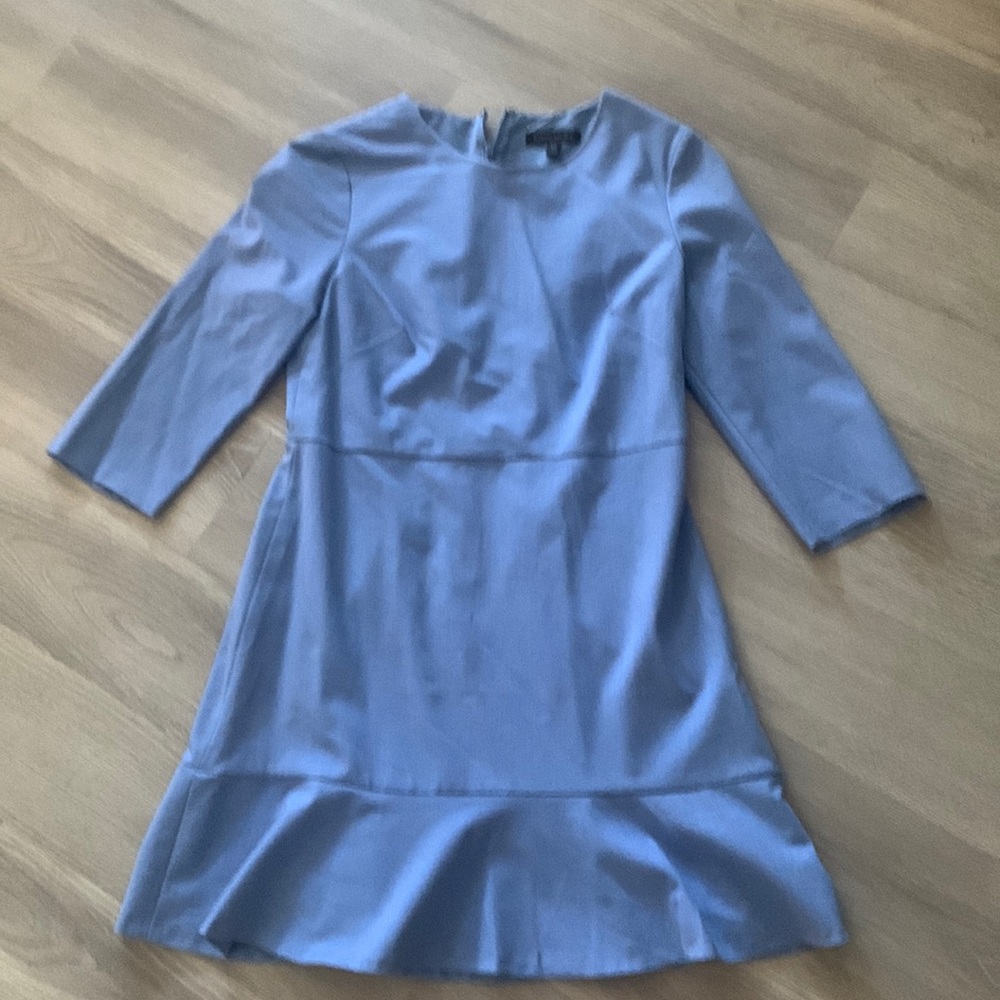 Blue Banana Republic Ruffle Hem Dress